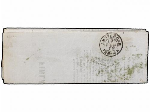 ✉ INDIA INGLESA. 1872. BOMBAY to AMSTERDAM. PRINTED MATTER l