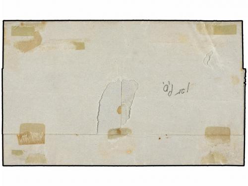 ✉ CHILE. Sc. 3. 1858. TALCA a VALPARAISO. 5 ctvos. castaño p