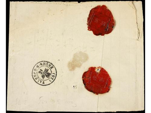 ✉ FRANCIA. Yv. 21, 22 (2). 1868. GIVORS a DROME. 10 cts. bis