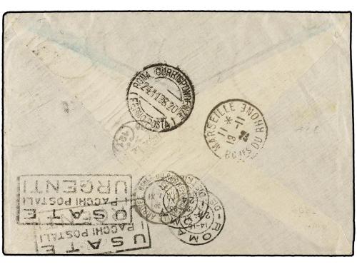 ✉ ITALIA. 1928 (15-11). ROMA a MARSELLA. Circulada en el vue