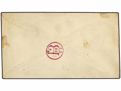 ✉ REPUBLICA DOMINICANA. 1891. SANTO DOMINGO a USA. Entero Po