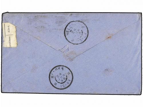 ¿ CHILE. Sc. 29, 32. 1898. VALDIVIA a HOLANDA. Entero postal