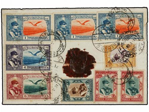 ✉ IRAN. 1931 (11-V). TAURIS to GERMANY. AIR MAIL via Rusia. 