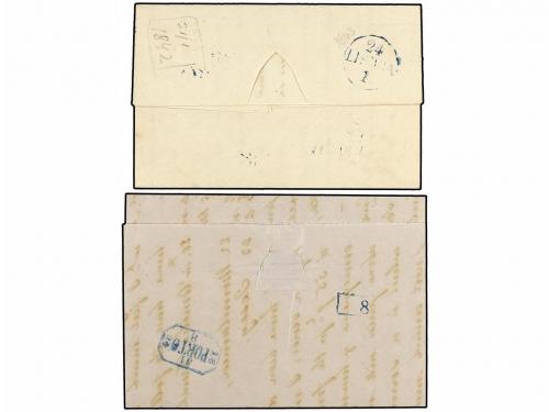 ✉ GRAN BRETAÑA. 1842-48. BRITISH POST OFFICE. CADIZ (Spain).