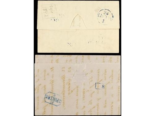 ✉ GRAN BRETAÑA. 1842-48. BRITISH POST OFFICE. CADIZ (Spain).