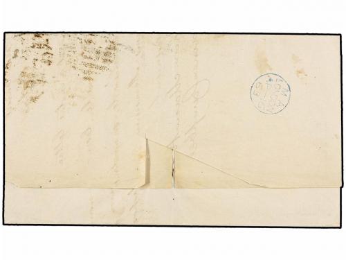 ¿ GRAN BRETAÑA. 1863. LONDON to BILBAO (Spain). 1d. red (7),