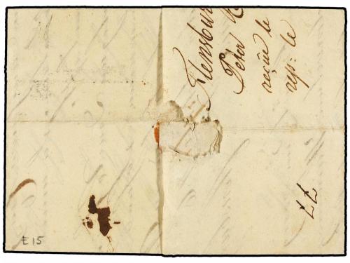 ✉ DINAMARCA. 1804. FLEUSBOURG to FRANCE. Via Hamburg with R.