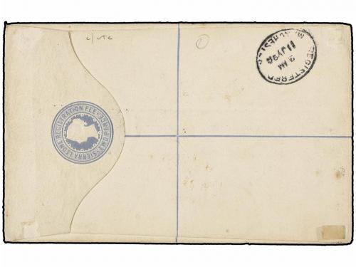 ✉ SIERRA LEONA. 1898. FREETOWN to ENGLAND. Registered postal