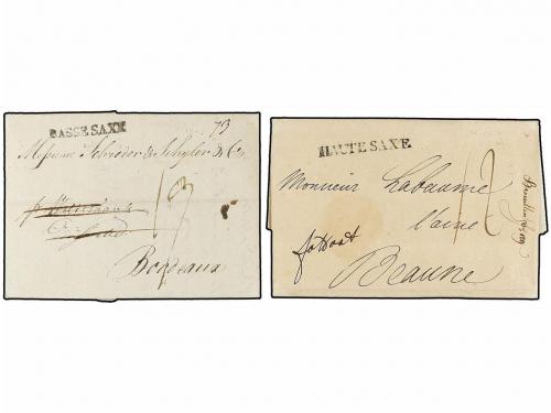 ✉ ALEMANIA ANTIGUOS ESTADOS: SAJONIA. 1804. Two covers from 