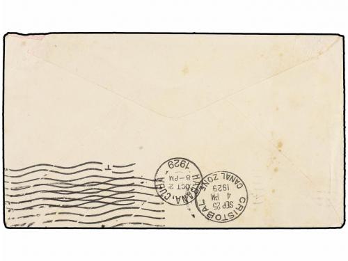 ✉ COLOMBIA. 1929. BOGOTÁ a LA HABANA (Cuba). 4 cts. azul y s