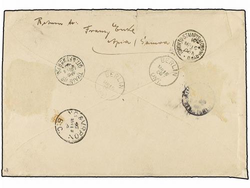 ✉ TONGA. Sg. 38/49. 1908. NUKUALOFA to CANADA. Espectacular 