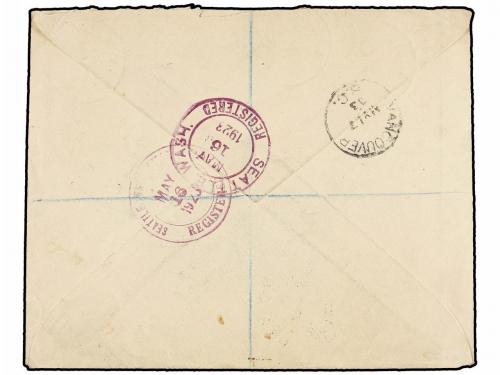 ✉ TONGA. Sg. 38/39, 43. 1923. VAVAU to CANADA. 1/2 d., 1 d. 