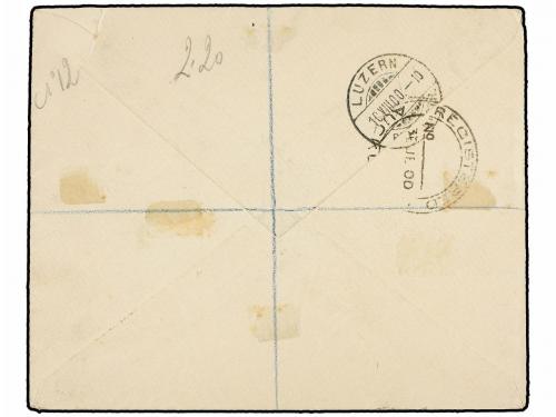✉ TONGA. Sg. 43, 44, 46. 1909. NUKUALOFA to SWITZERLAND. 2 1