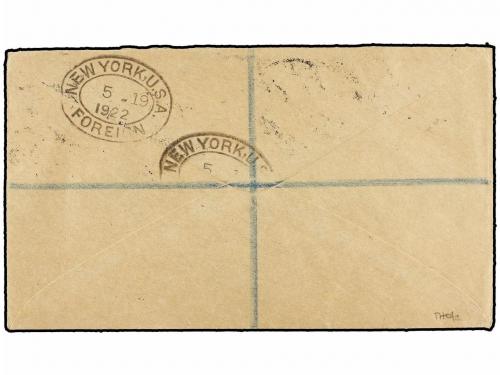 ✉ TONGA. 1922. VAVAU to GREAT BRITAIN. 10 d. and 1 sh. stamp