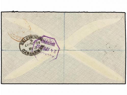 ✉ TONGA. Sg. 38/39, 44/45. 1907. NUKUALUFA to GREAT BRITAIN.