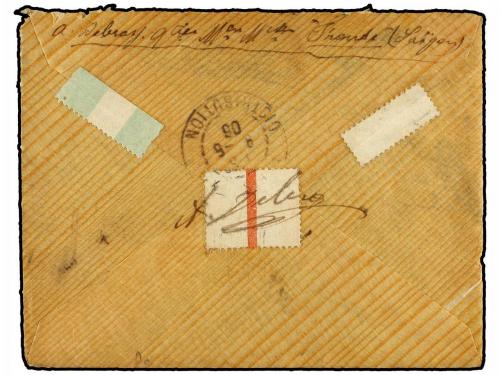 ✉ HONG KONG. 1906. HONG KONG to FRANCE. Ilustrated bamboo en