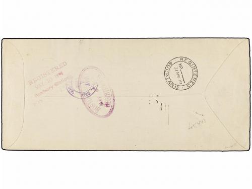 ✉ TONGA. Sg. 38/40, 43/49. 1898. TONGA to USA. Espectacular 