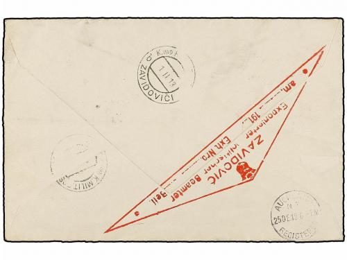 ✉ TONGA. Sg. 44, 45. 1913. VAVAU to BOSNIA. 3 d. and 4 d. on