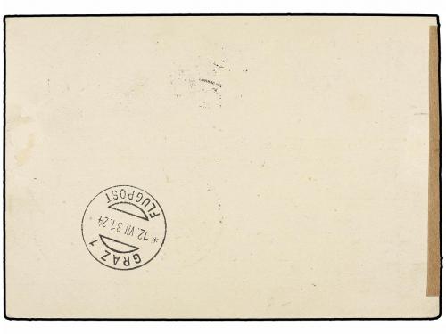 ✉ ZEPPELIN. 1931 (11-VII). AUSTRIA. WIEN to GERMANY via GRAF