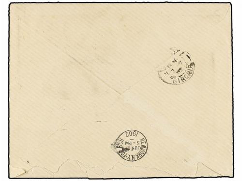 ¿ HAITI. 1902. PORT AU PRINCE to BORDEAUX. 4 cts. and 8 cts.