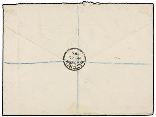 ✉ TRINIDAD. 1896. TRINIDAD to ENGLAND. 1/2 d. and 4 d. send 