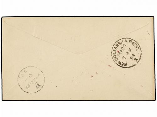 ✉ NICARAGUA. 1899. RAMA a NEW YORK. Sobre circulado con sell