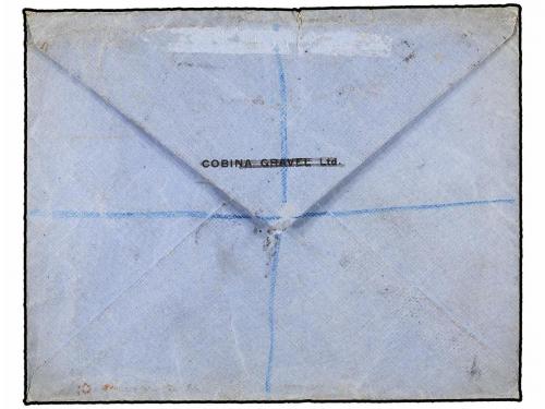 COSTA DE ORO. 1899. AXIM to LONDON. 1 d. (3), AXIM cds, arri