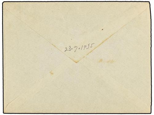 ✉ PORTUGAL. 1935. Sobre circulado a GEORGETOWN (British Guia