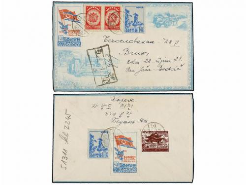 ✉ COREA DEL NORTE. 1956. Cover with original contens send to