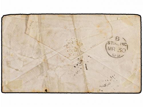 ✉ GIBRALTAR. 1869. GIBRALTAR to STIRLING (Scotland). SOLDIER