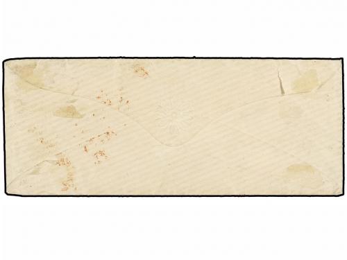 ✉ GIBRALTAR. 1870. GIBRALTAR to USA. Envelope franked with t