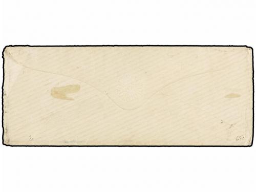 ¿ GIBRALTAR. 1870. GIBRALTAR to USA. Envelope franked with G