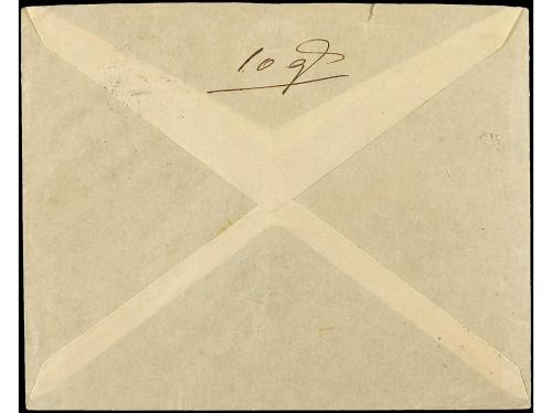 ✉ ESPAÑA. Ed. 673. 1936. SEVILLA a FRANCIA. 1 pta. gris con 