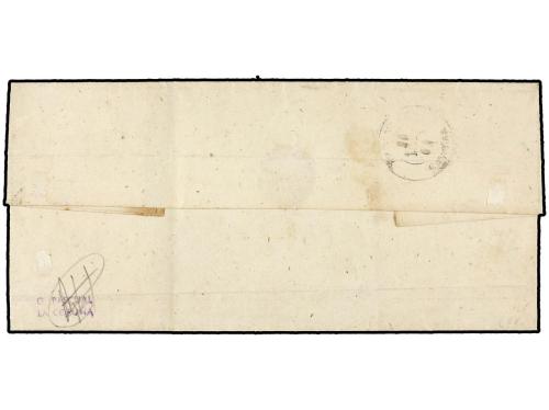 ✉ ESPAÑA. Ed. 52. 1862. SOBRADO a BETANZOS. 4 cuartos amaril