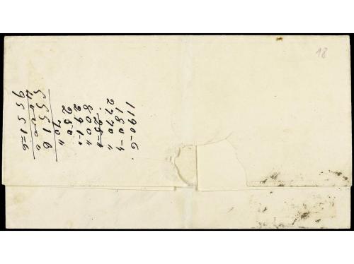 ✉ ESPAÑA. Ed. 42 (2). 1859. MADRID a AREQUIPA (Perú). 2 real