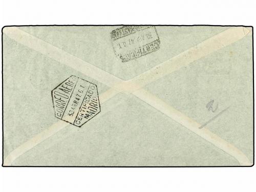 ✉ COLONIAS ESPAÑOLAS: IFNI. Ed. 28/32. 1947. IFNI a MADRID. 