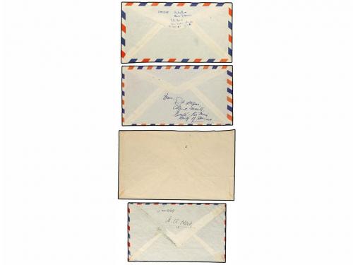 ✉ COLONIAS ESPAÑOLAS: GUINEA. 1950-60. Conjunto de 8 cartas 