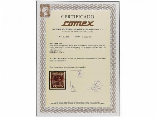 ** COLONIAS ESPAÑOLAS: RIO DE ORO. Ed. 37A. 5 cens. s. 10 ct