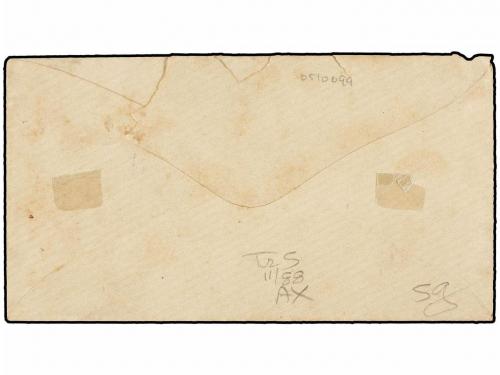 ✉ ESPAÑA. Ed. 166, 154. 1875. CÁDIZ a LA HABANA. 25 cts. ros