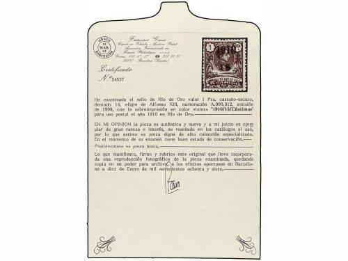 * COLONIAS ESPAÑOLAS: RIO DE ORO. NO EMITIDO. PROVISIONAL DE