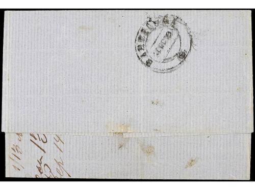 ✉ ESPAÑA. Ed. 206. 1883. CÁDIZ a MANILA. 50 cts. amarillo. R
