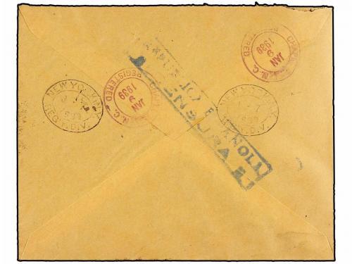 ¿ ESPAÑA. Ed. 740, 755. 1938. BARCELONA a U.S.A. 45 cts. s.