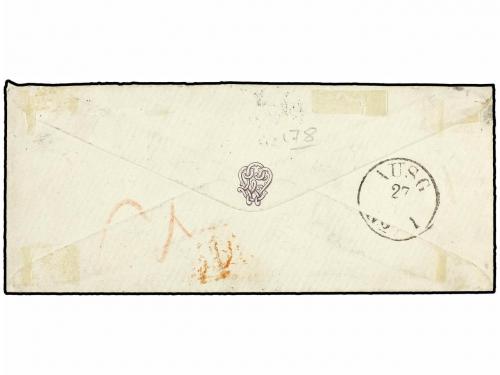 ✉ PORTUGAL. Af. 29, 34. 1870. LISBOA a ALEMANIA. 20 reis bis