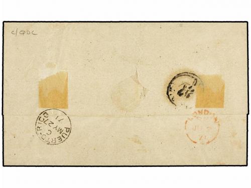 ✉ PUERTO RICO. Ant. 22(2), 24(2). 1871. PUERTO RICO. SAN JUA