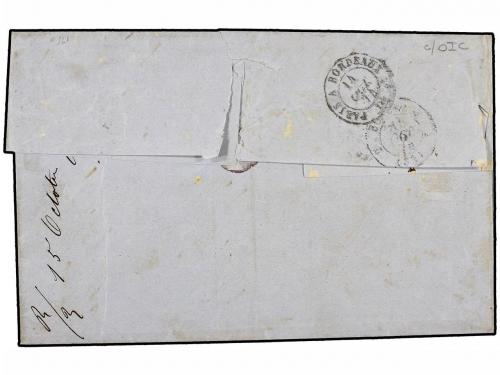 ✉ MARTINICA. 1874 (Sept 28). Double rate cover from ST. PIER