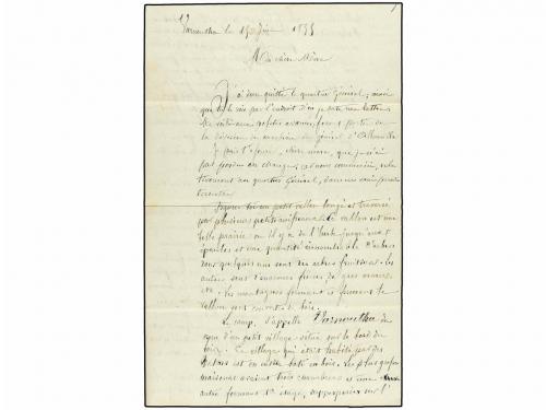 ✉ FRANCIA. 1855 (June 9). CRIMEAN WAR. Ladies&#39;s embossed env