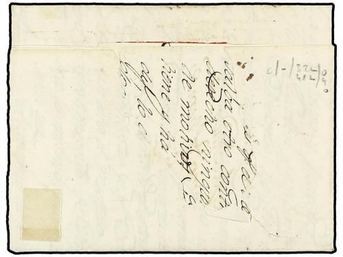 ✉ MEXICO. 1818 (14-Feb.). MERIDA a MADRID. Marca PROVINCIA/D