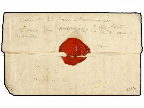 ✉ MARTINICA. 1755 (8 Dic.). ST. PIERRE a MARSEILLE. Circulad