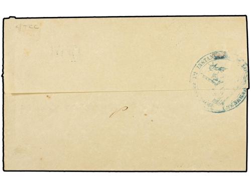 ✉ SENEGAL. 1875 (April 23). Registered cover, side flaps rem