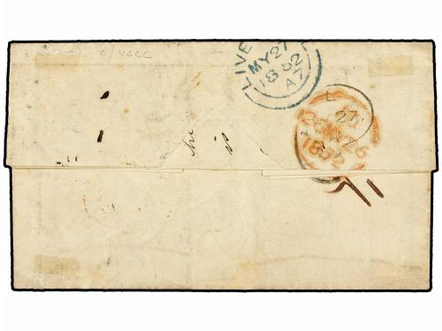 ✉ ITALIA ANTIGUOS ESTADOS: ESTADOS PONTIFICIOS. 1852 (May 20